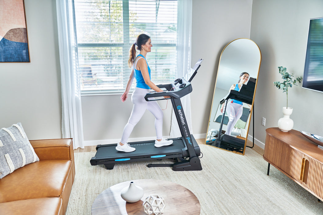 Echelon Stride 30 Sport Smart Foldable Exercise Treadmill with Cushioned Deck ECH-STRIDE-30SP