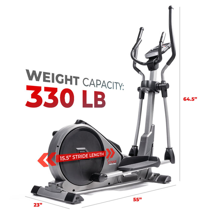 Sunny Pre-Programmed Elliptical Trainer Machine Magnetic  SF-E3912