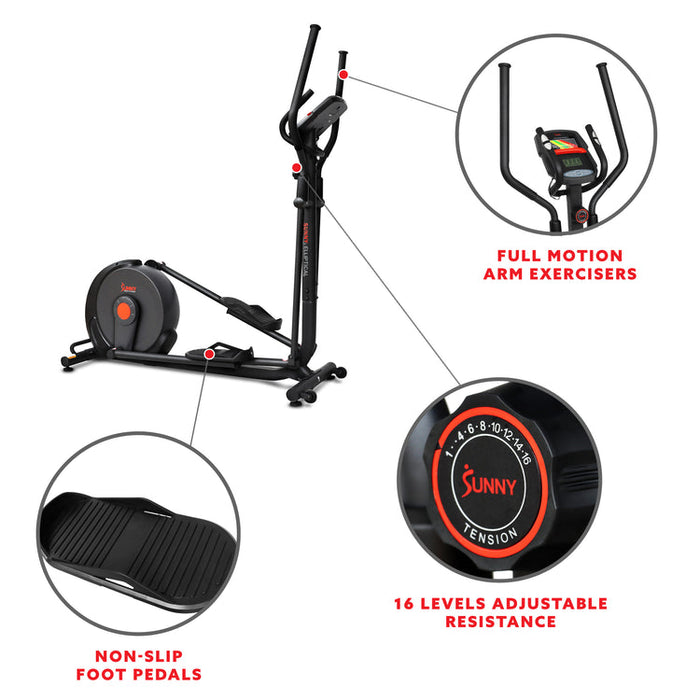 Sunny Power Stride Smart Elliptical Cross Trainer Machine SF-E321005.