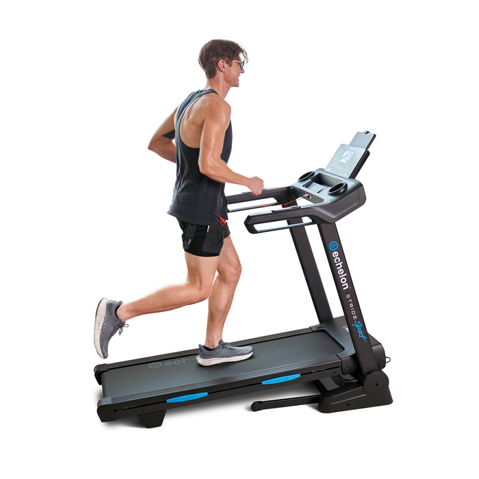 Echelon Stride 30 Sport Smart Foldable Exercise Treadmill with Cushioned Deck ECH-STRIDE-30SP