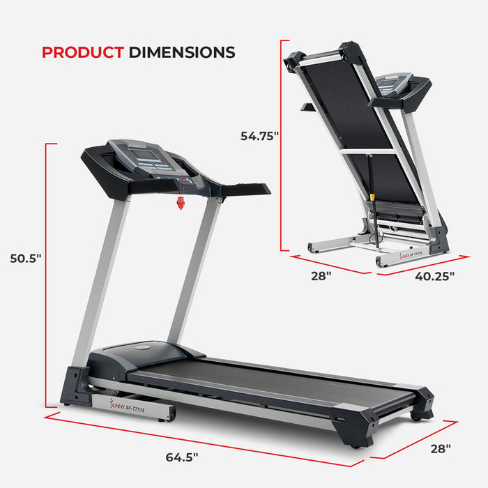 Sunny Auto Incline Treadmill SF T7515 Elite Treadmills