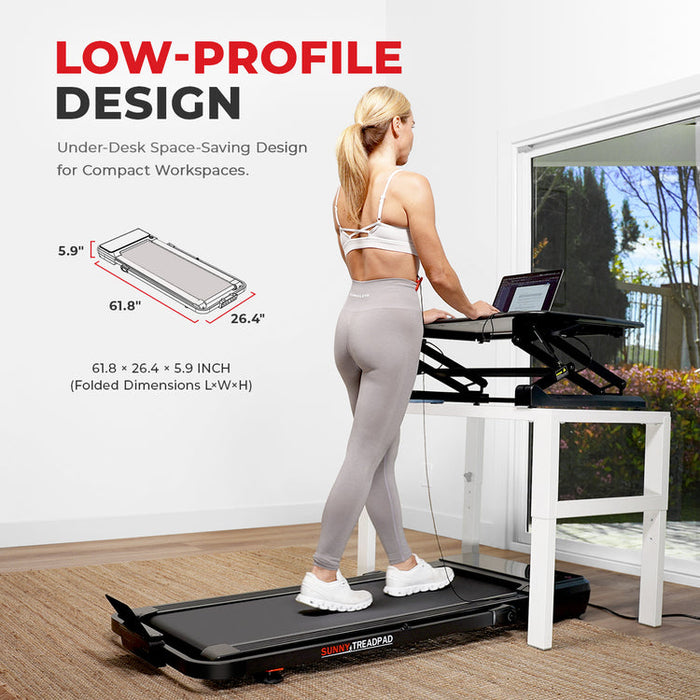 Sunny Pacer Smart Compact Auto Incline Treadpad® Treadmill SF-T722076