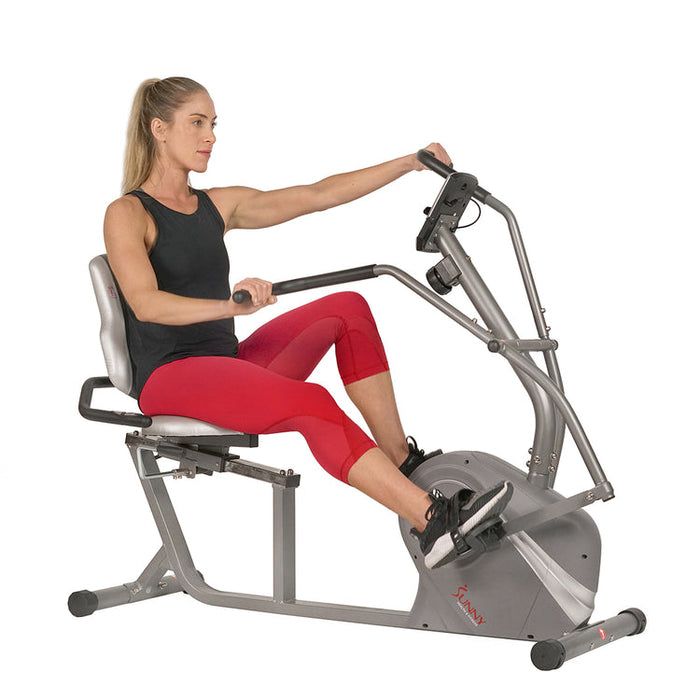 Sunny Stationary Cross Trainer Magnetic Recumbent Bike  SF-RB4936