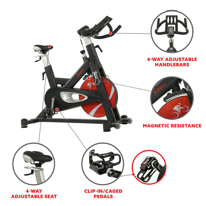 Sunny Evolution Pro II Magnetic Indoor Cycle Exercise Bike SF-B1986