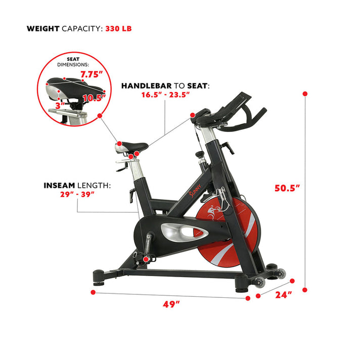 Sunny Evolution Pro II Magnetic Indoor Cycle Exercise Bike SF-B1986