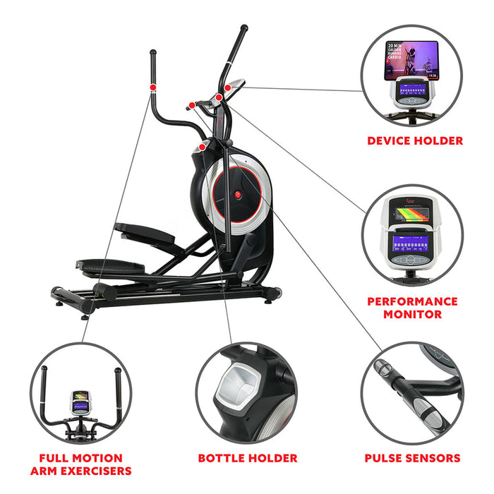 Sunny Motorized Elliptical Machine Trainer SF-E3875