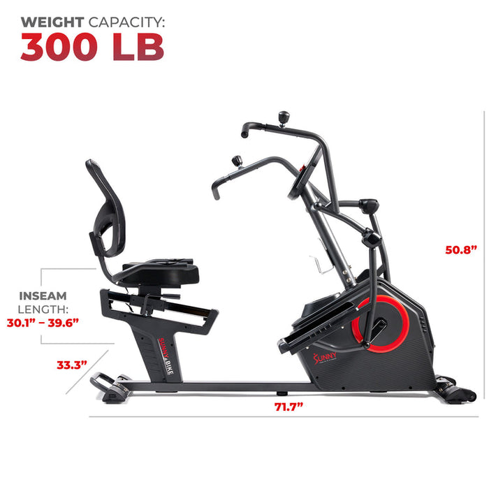 Sunny Smart Recumbent Elliptical Cross Trainer SF-RBE4886SMART