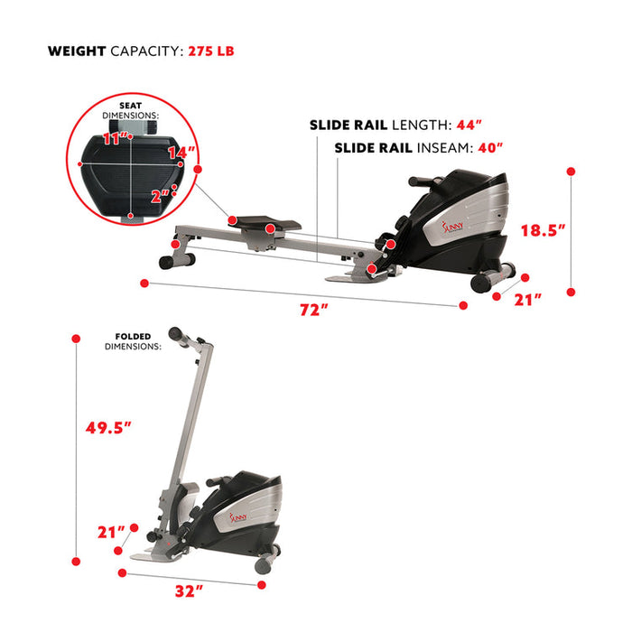 Sunny Dual Function Rowing Machine Multi-Rower  SF-RW5622