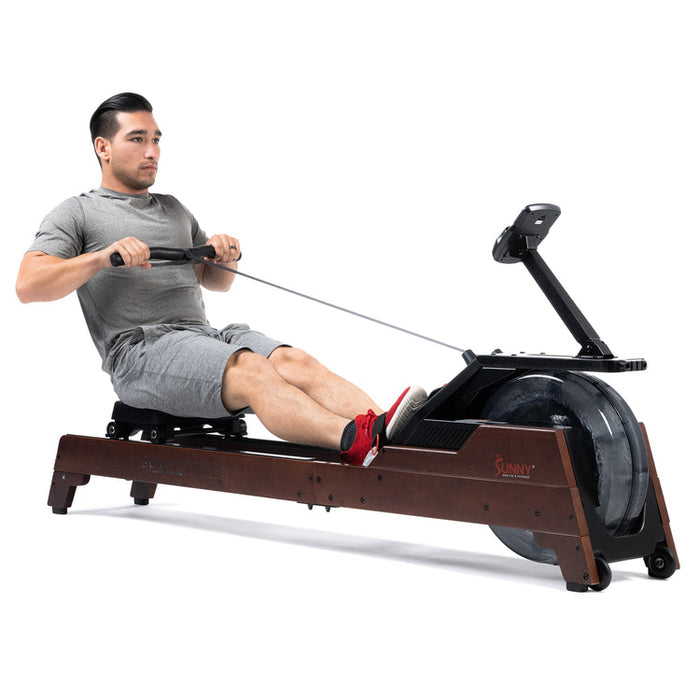 Sunny Vertical Hydro Wooden Water Rowing Machine SF-RW522075