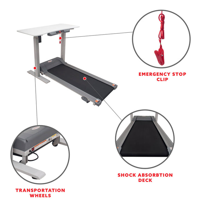 Sunny Treadmill with Detachable Automated Desk SF-TD7884