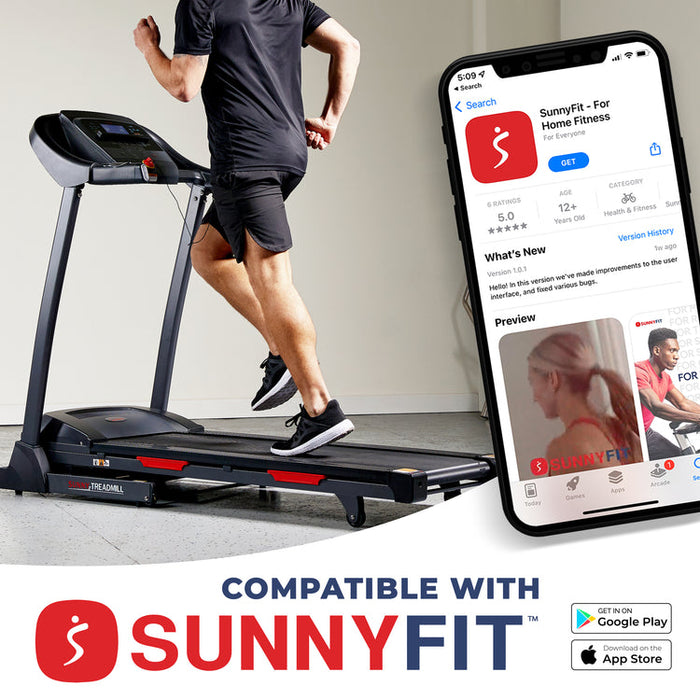 Sunny Premium Folding Auto-Incline Smart Treadmill  SF-T7705SMART