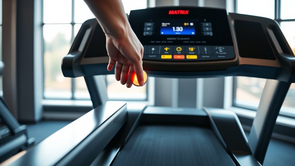 activate matrix treadmill controls