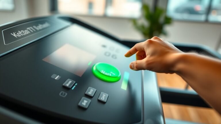 activate the treadmill power