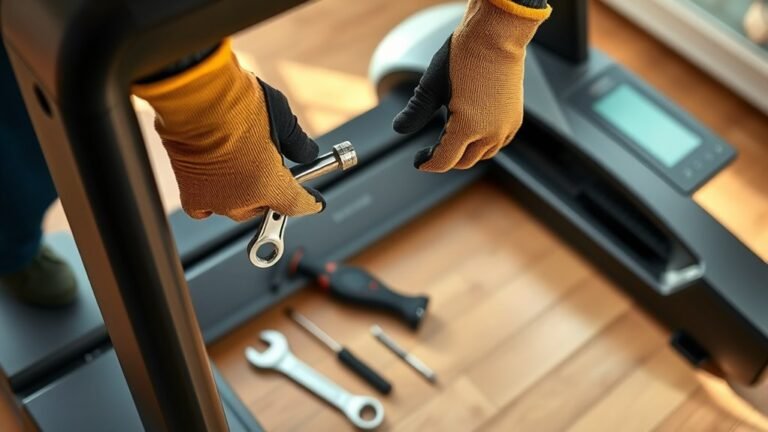 disassemble nordictrack treadmill carefully