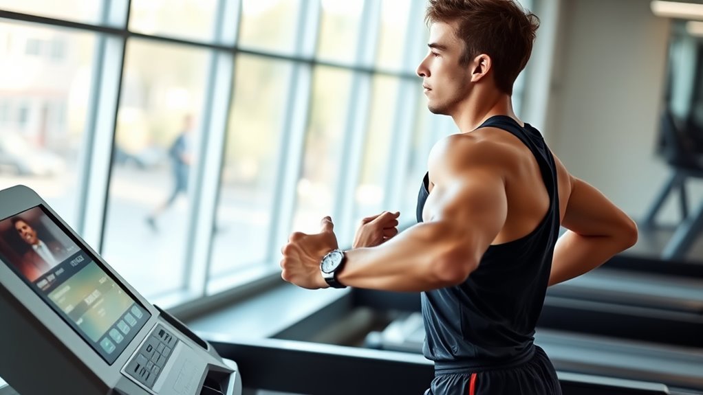 jogging technique on treadmill