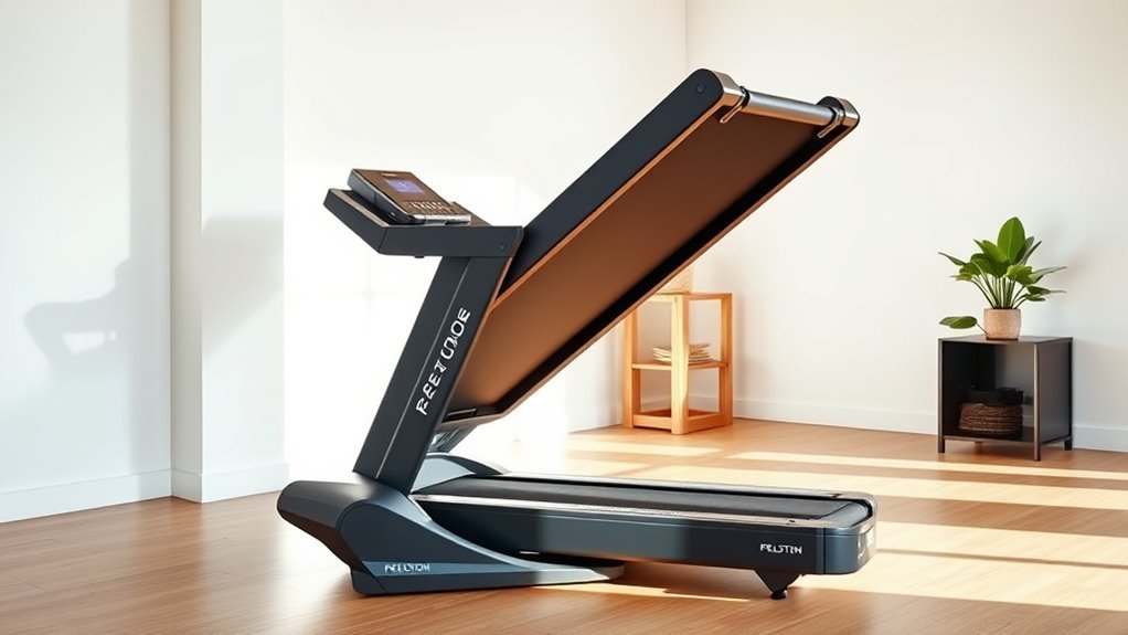 peloton treadmill does not fold