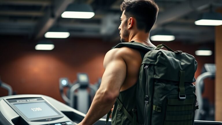 rucking on a treadmill