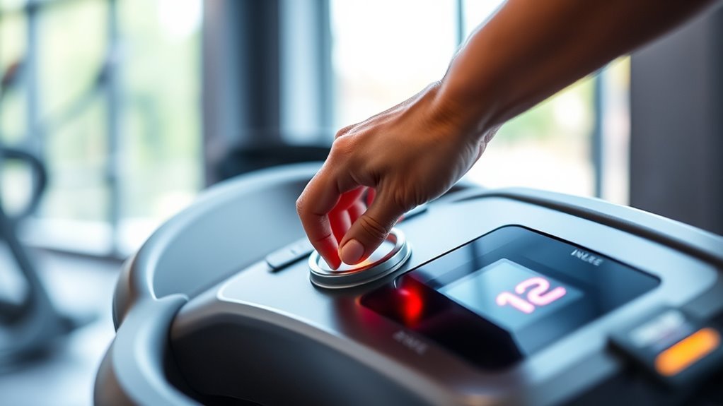 set treadmill to incline