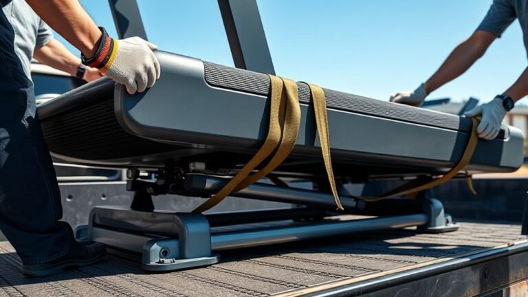 transporting a treadmill safely