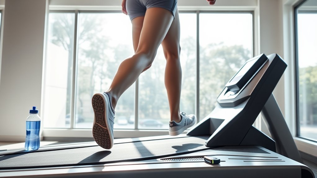 treadmill walking burns fat