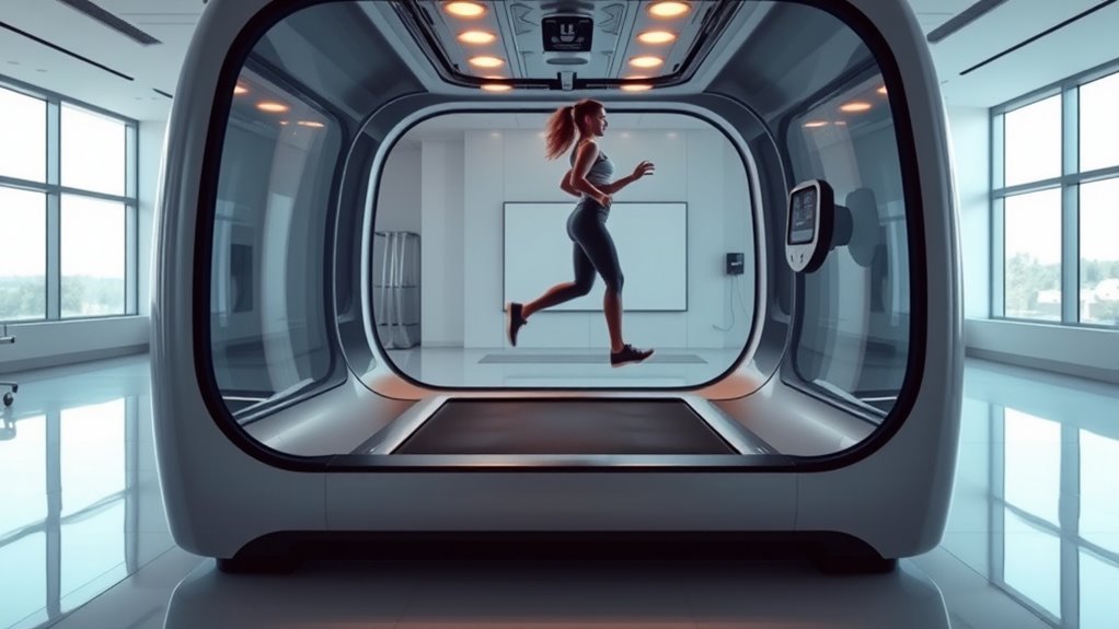 weightless running experience device